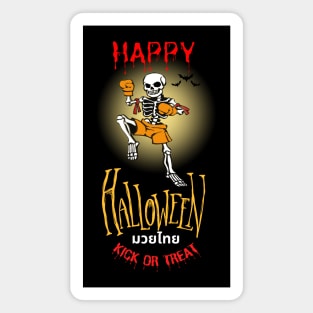 Halloween  Skeleton Muay Thai Magnet